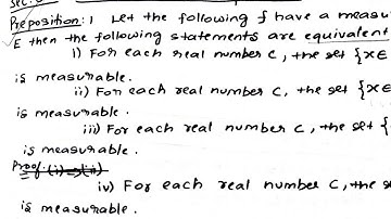 Unit 2 - Lebesgue Measurable Functions - Section 3.1 - Sum, product & compositions
