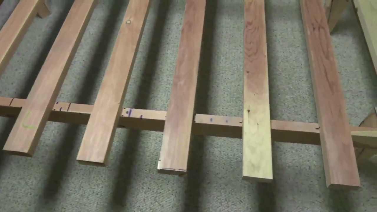 Making a Simple Wooden Bed Frame (20120604BedFrame) - YouTube