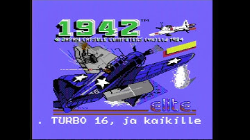 Pre-Byterapers 1942 Crack Intro by Kasper 1987 Finnish/Suomiversio - C64 Demoscene 50 FPS