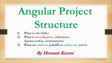 Learn Angular 7:- Part 2) Understand The Structure of Angular Project(Comp ,Protractor,Karma,Lint)