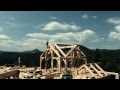 In four minutes  timelapse colorado timberframe project
