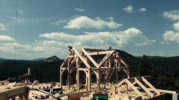 In Four Minutes - Timelapse Colorado Timberframe Project