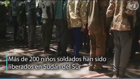 200 niños soldado liberados en Sudán del Sur