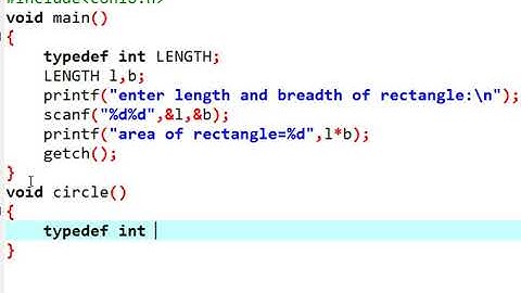 typedef keyword in C language in HINDI