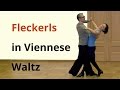 Natural and reverse fleckerls in viennese waltz  ballroom dance