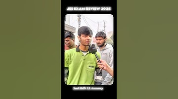 2nd Shift JEE MAINS Exam Reaction Video 2025| JEE EXAM Review Video Kota #jee #exam