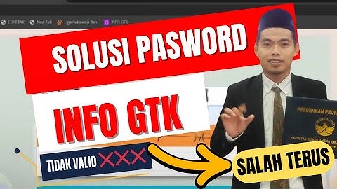 SOLUSI ‼️‼️password info gtk tidak valid 2025#infogtk #shortvideo #tutorial #dapodik