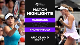 Emma Raducanu vs. Linda Fruhvirtova | 2023 Auckland Round 1 | WTA Match Highlights