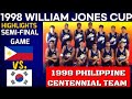 1998 PHILIPPINE CENTENNIAL TEAM VS S.KOREA 1998 WILLIAM JONES CUP HIGHLIGHTS