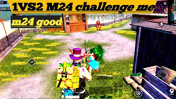 1v2 random players challenge me only m24 in tmd bgmi