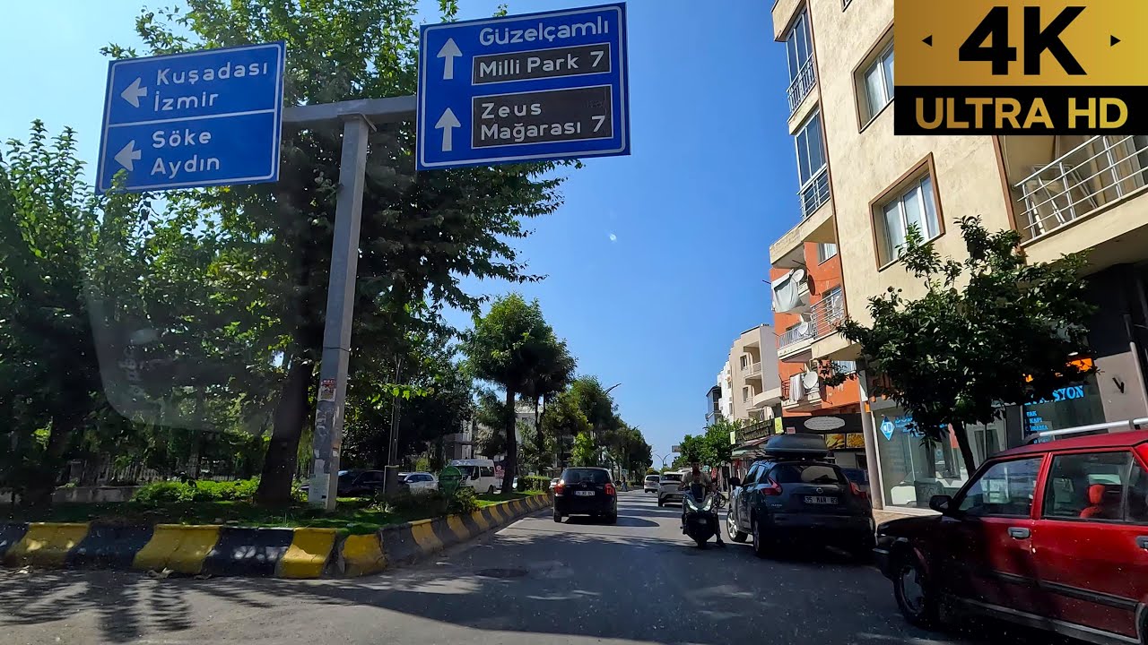 Aydın Kuşadası | Davutlar Şehir Merkezi Turu | City Center Driving Tour | 4K | 30fps | 2025 |