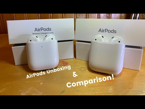 Apple AirPods 2 with Wireless Charging Case (Unboxing and Comparison)