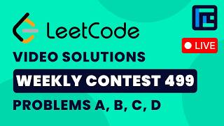 Leetcode Weekly Contest 499 | Video Solutions - A to D | by Devansh | TLE Eliminators