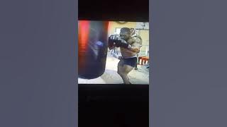 Iron Mike Tyson - (SHORT CLIP OF HIM PUNCHING THE SPEED BAG & HEAVY BAG)