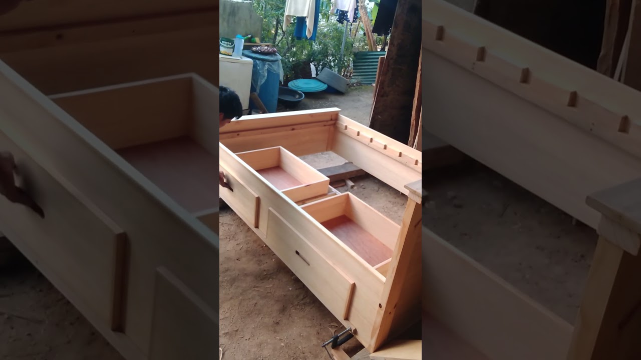 Under bed storage drawer #wood #woodworking #woodwork #diy #budgetfurniture #woodworkingplans