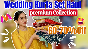 Myntra Wedding Kurta Set Haul🥰 Trendy And Stylish Wedding Kurta Sets💞#myntra #fashion