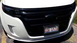 Vinyl wrap chrome 2013 Ford Edge Sport