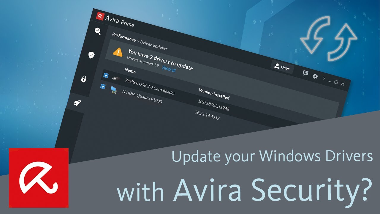 Update your Windows drivers with Avira Security