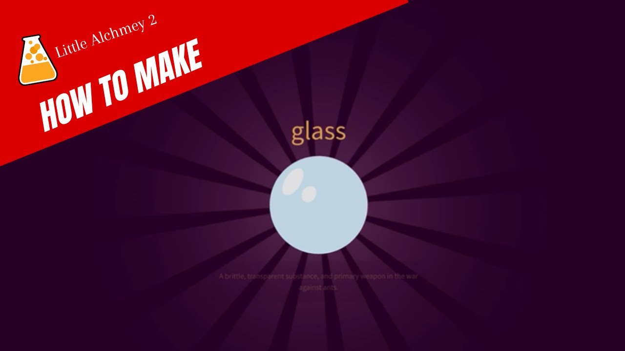 How To Make Glass In Little Alchemy 2 @cheatlittlealchemy - YouTube