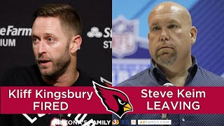 Kliff Kingsbury fired as Cardinals head coach, Keim not to return as GM