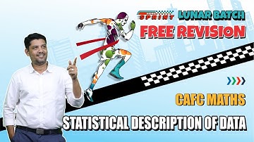 Statistical Description Of Data | Free & Rapid Revision | Cafc Paper3 | #youtube #cafoundation #live