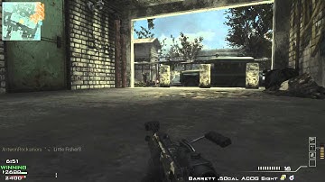 MW3 Barret 50 Cal ACOG 5 Man kill feed