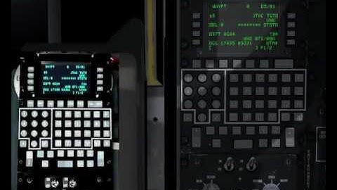 DCS:A-10C CDU Panel Test