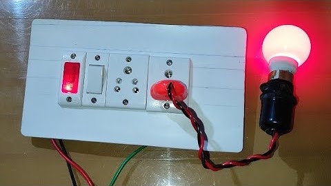 2Socket 1Switch 1light indicator #wiring #electrical #extensionsocket