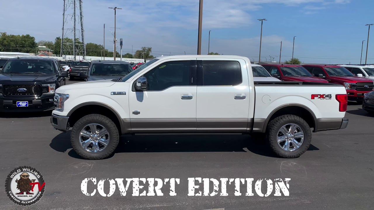 Ford F150 King Ranch Covert Edition Leveled on 34s Akins 2020 - YouTube