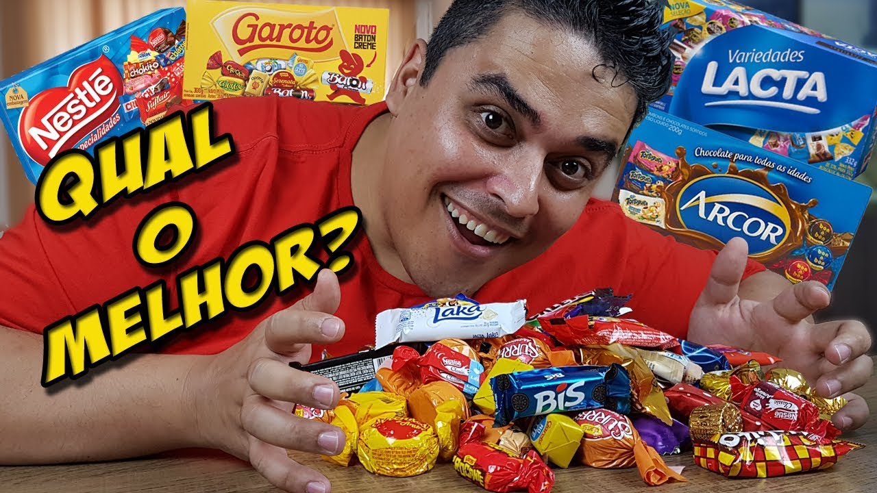 BOXES OF CANDY - Which is the Best? - Lacta, Garoto, Nestle and Arcor