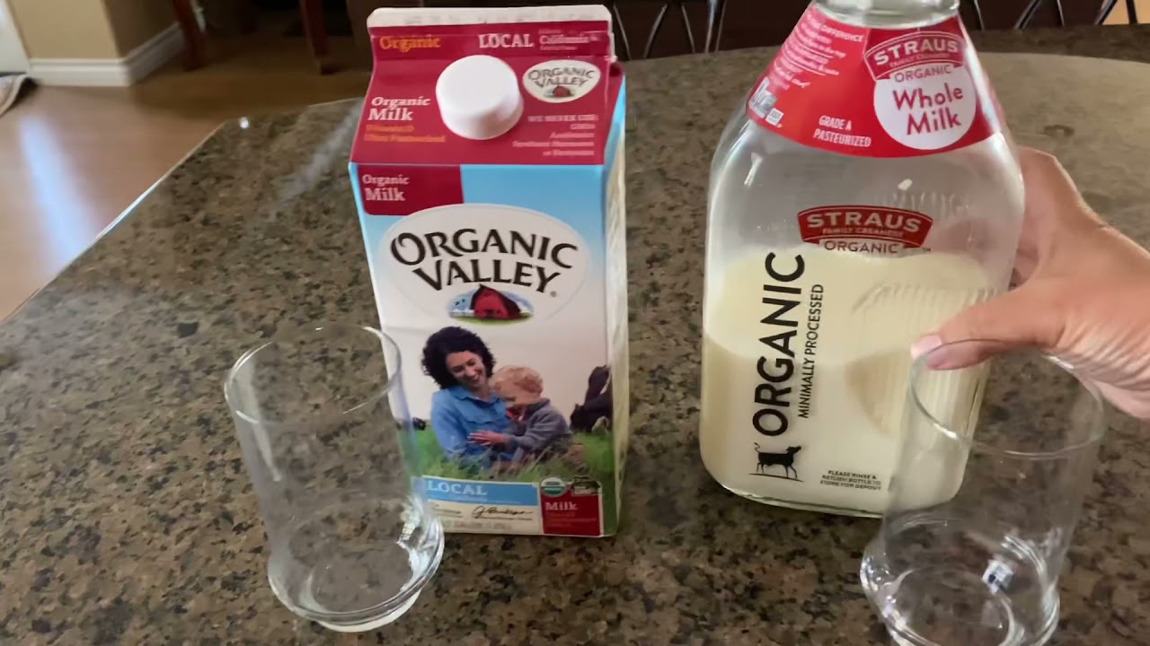 Why Does Organic Milk Smell Bad Organic milk taste test - YouTube