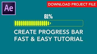 Create a simple Progress Bar Animation in Adobe After Effects | Easy Tutorial