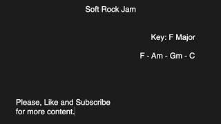 Video thumbnail of "Soft Rock Backing Track in F Major"