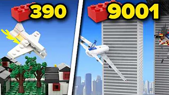 LEGO Planes VS Buildings in Different Scales