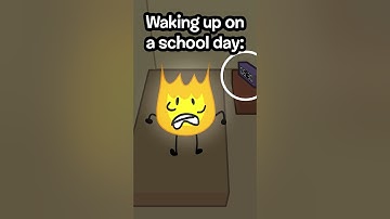School Mornings 💀 #bfb #tpot #bfdia #bfdi