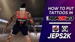 How To Put Tattoos On Cyberface In Nba2K23 Best Tutorial Jeps2K