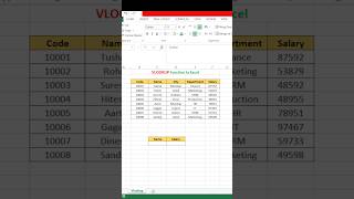 VLOOKUP Formula in Excel 🔥 | Excel Short #shorts #excelformula #