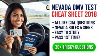 Nevada DMV Written Test Cheat Sheet - Pass Your NV DMV Permit Test on the First Try!