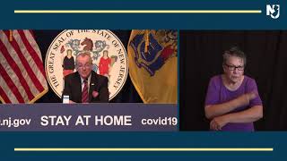 ASL TRANSLATION: Governor Phil Murphy holds a coronavirus briefing in Trenton on June 3, 2020.