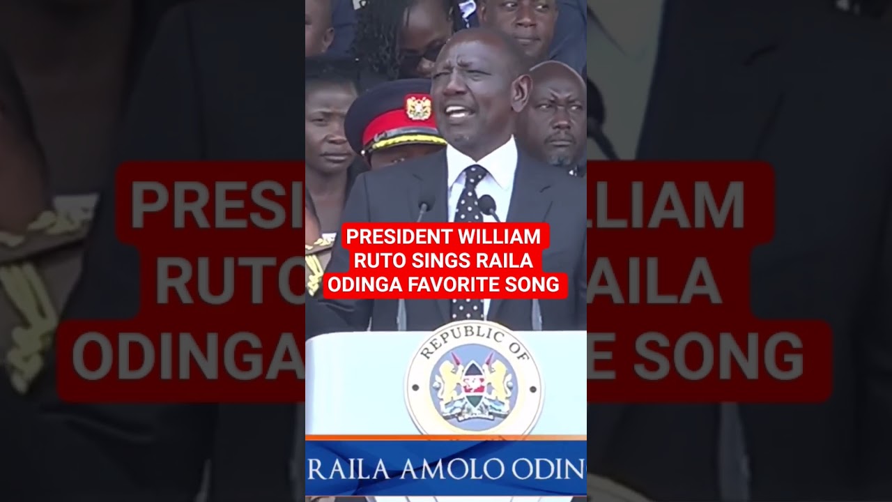Уильям Руто поёт любимую песню Раилы Одинги 