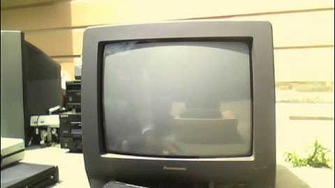 VCR Test #2 on the Panasonic PV-M1345 CRT TV/VCR Combo (ULTRA FAIL)