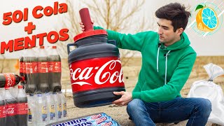 50l de Coca Cola + Mentos. Experiment!!