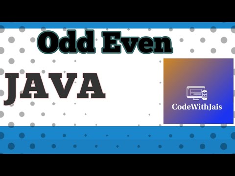 Odd Even | JAVA  | CodeWithJais | Eclipse IDE