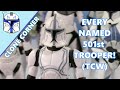 Clone corner  107 every named 501st clone wars clone trooper ever