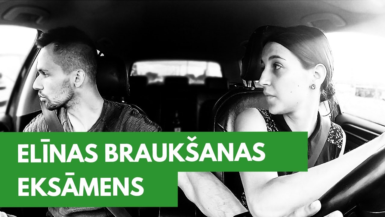 ELĪNAS BRAUKŠANAS EKSĀMENS GANDRĪZ BEIDZAS AR AVĀRIJU
