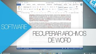 RECUPERAR ARCHIVOS SIN GUARDAR EN WORD | 2016-2017