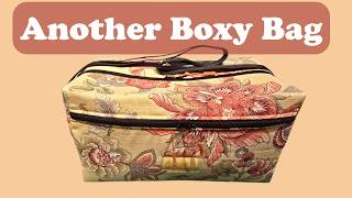 How to sew a large front zipper boxy bag with foam stabiliser &amp; shoulder strap