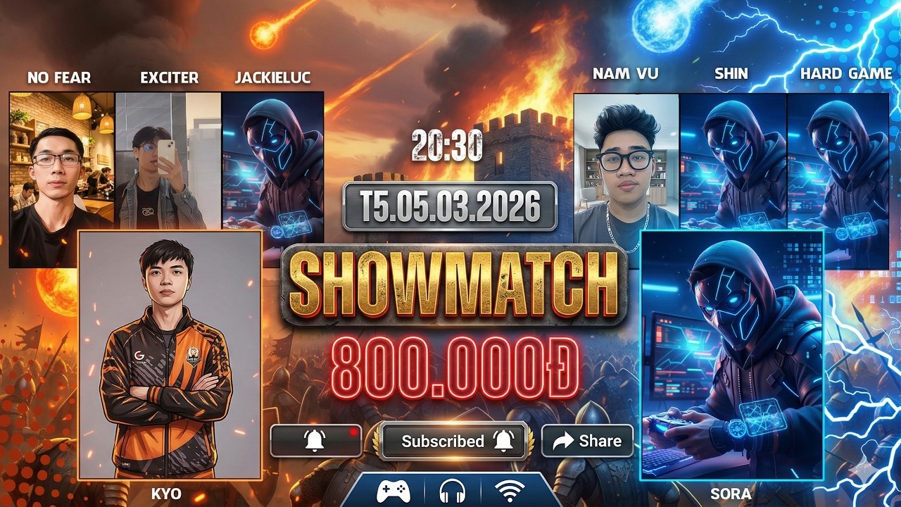 SHOWMATCH ELO 4V4 | TEAM KYO VS TEAM SORA  | BO5 | PRIZE POOL : 800.000VNĐ