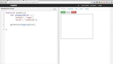 Indexing Into Arrays