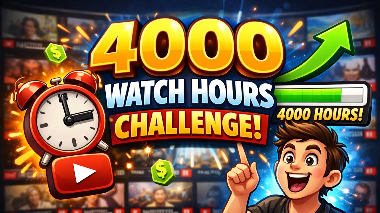 4000 watch hours challenge (3.0 Hrs)